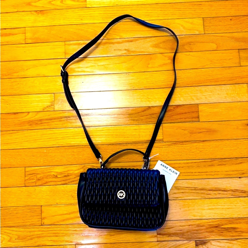 Anne Klein Navy and Black Crossbody Bag NWT